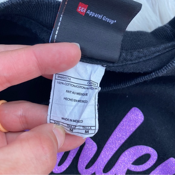 Harley Davidson glitter long sleeve crewneck medium kids - Picture 4 of 5